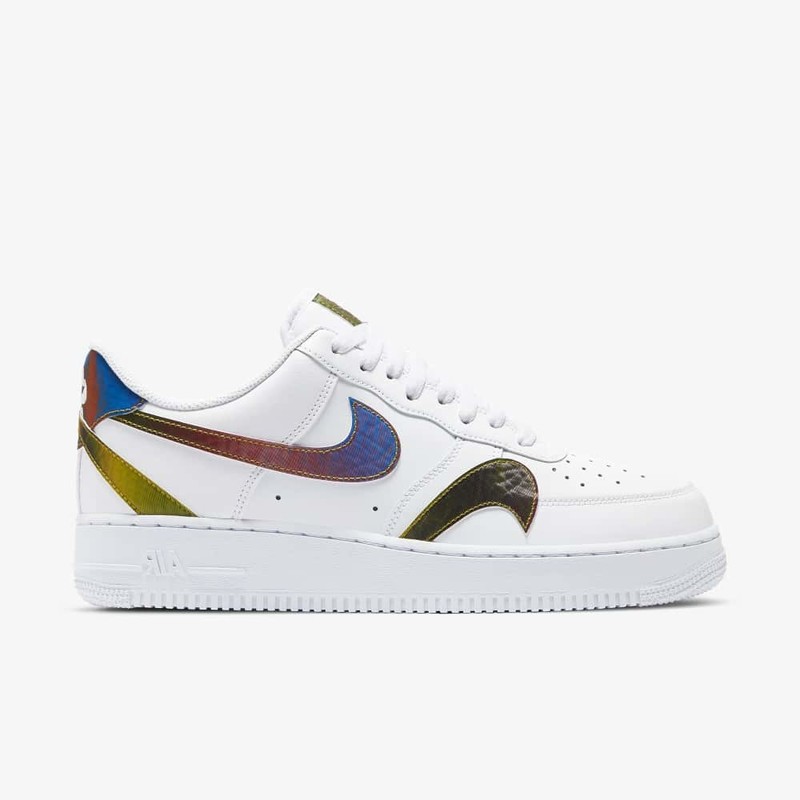 Air force shop one multicolor swoosh